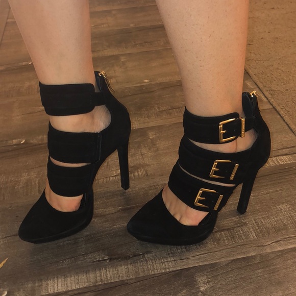 BCBGeneration black suede heel size 5.5M - Picture 4 of 8